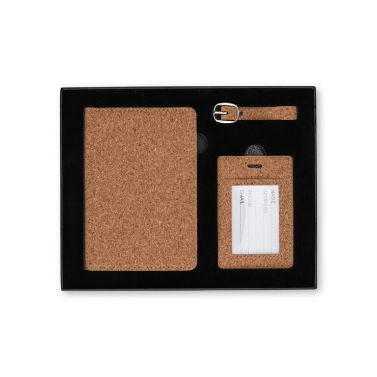 kit viagem 3 peças Porta-passaporte e uma tag ide