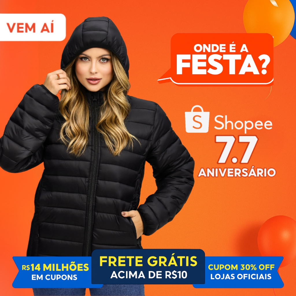 Jaqueta Unissex Impermeável Bolso Interno Externo e Bolsa Acoplada