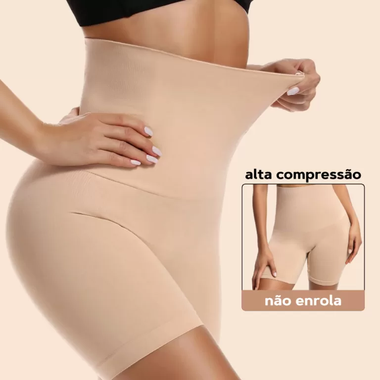 Short Cinta Modeladora Empina Bumbum Afina E Reduz