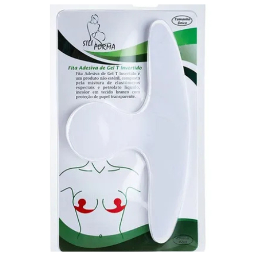 Fita Adesiva T Invertido em gel 1Par Sili.Forma
