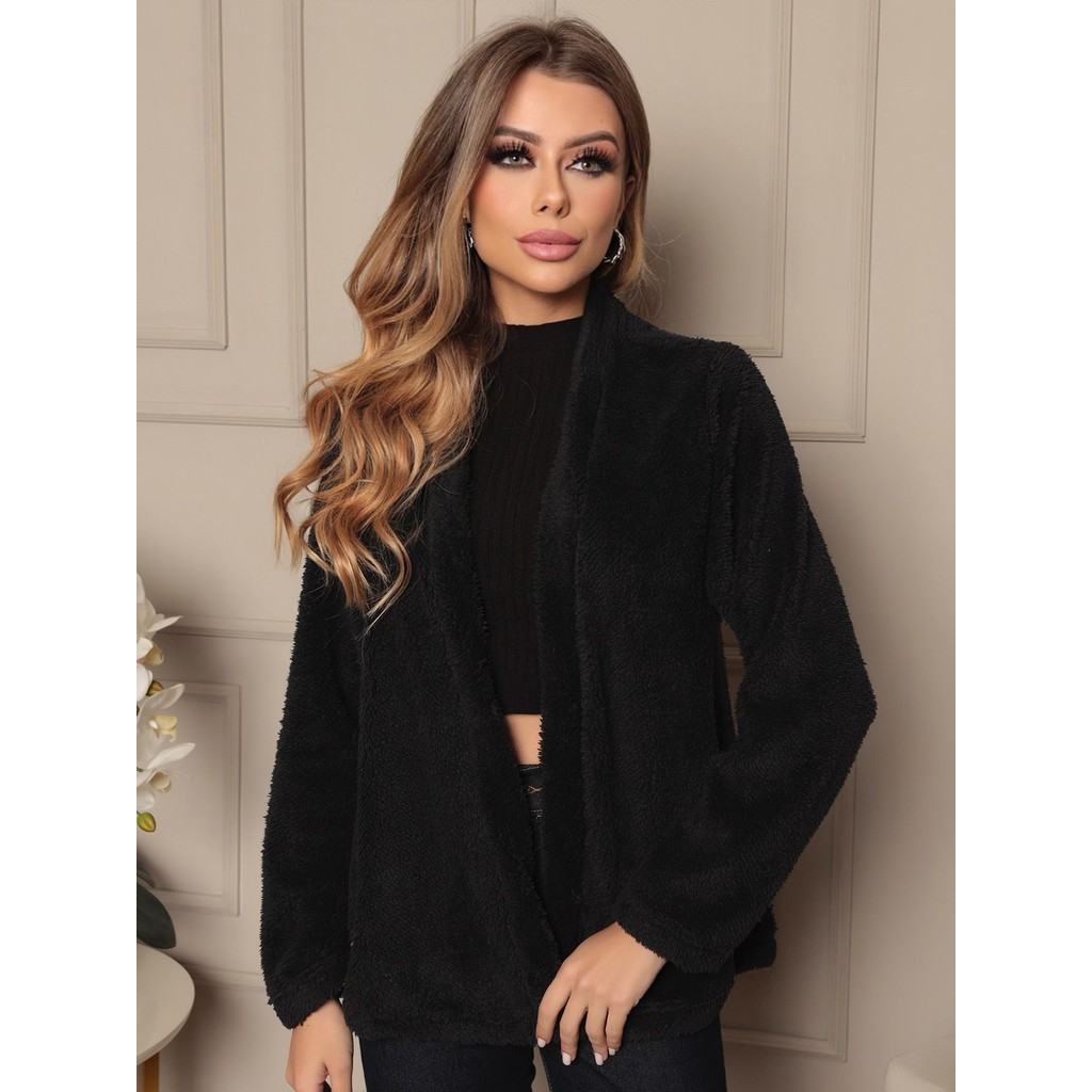 Casaco Feminino Teddy Lanzinha Inverno 2025