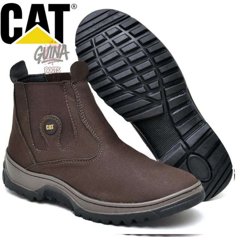 Bota Botinha Caterpillar Masculina Texana Calce Fa