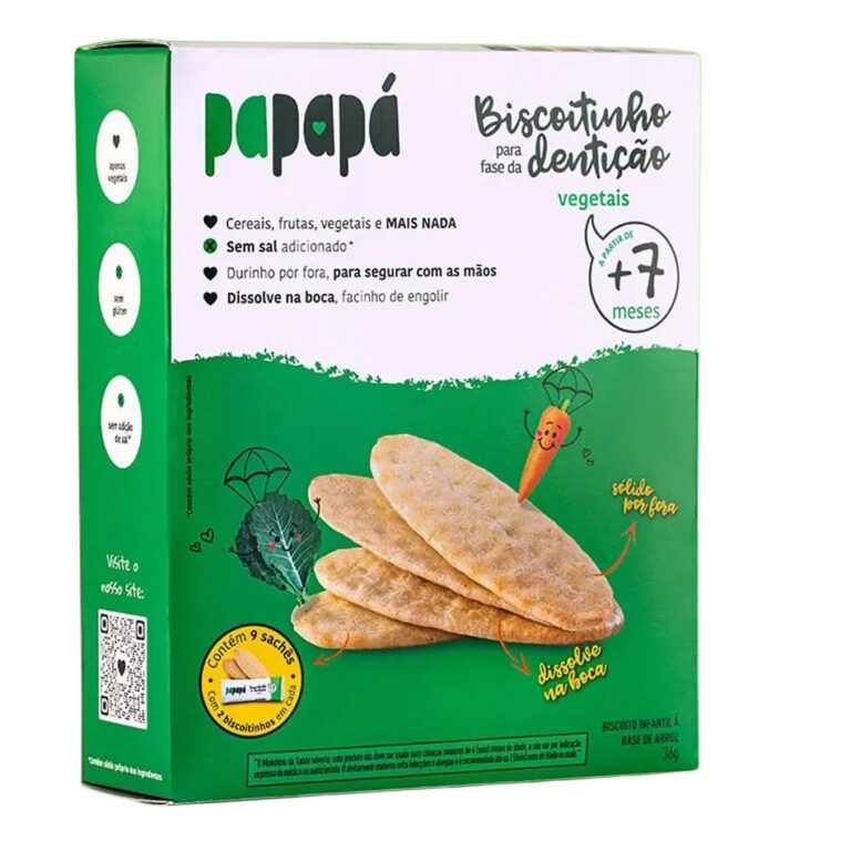 Biscoito Papapá De Vegetais Sem Glúten Sem Sal 3