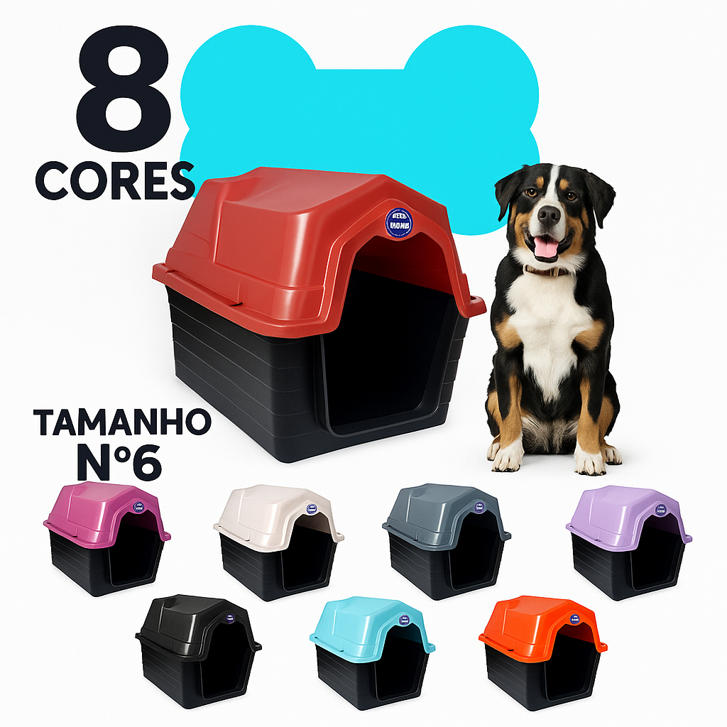 Casinha De Cachorro N 6 Para Cachorro Grande e Médio Porte