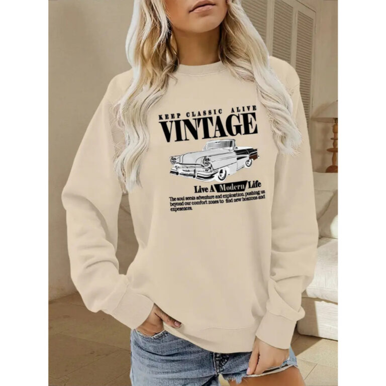 Moletom Feminino Vintage Blusa de Frio Casaco Gros