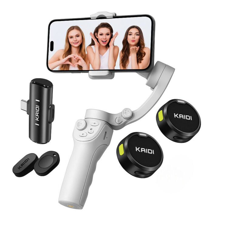 Estabilizador de Celular  + Microfone Lapela Port