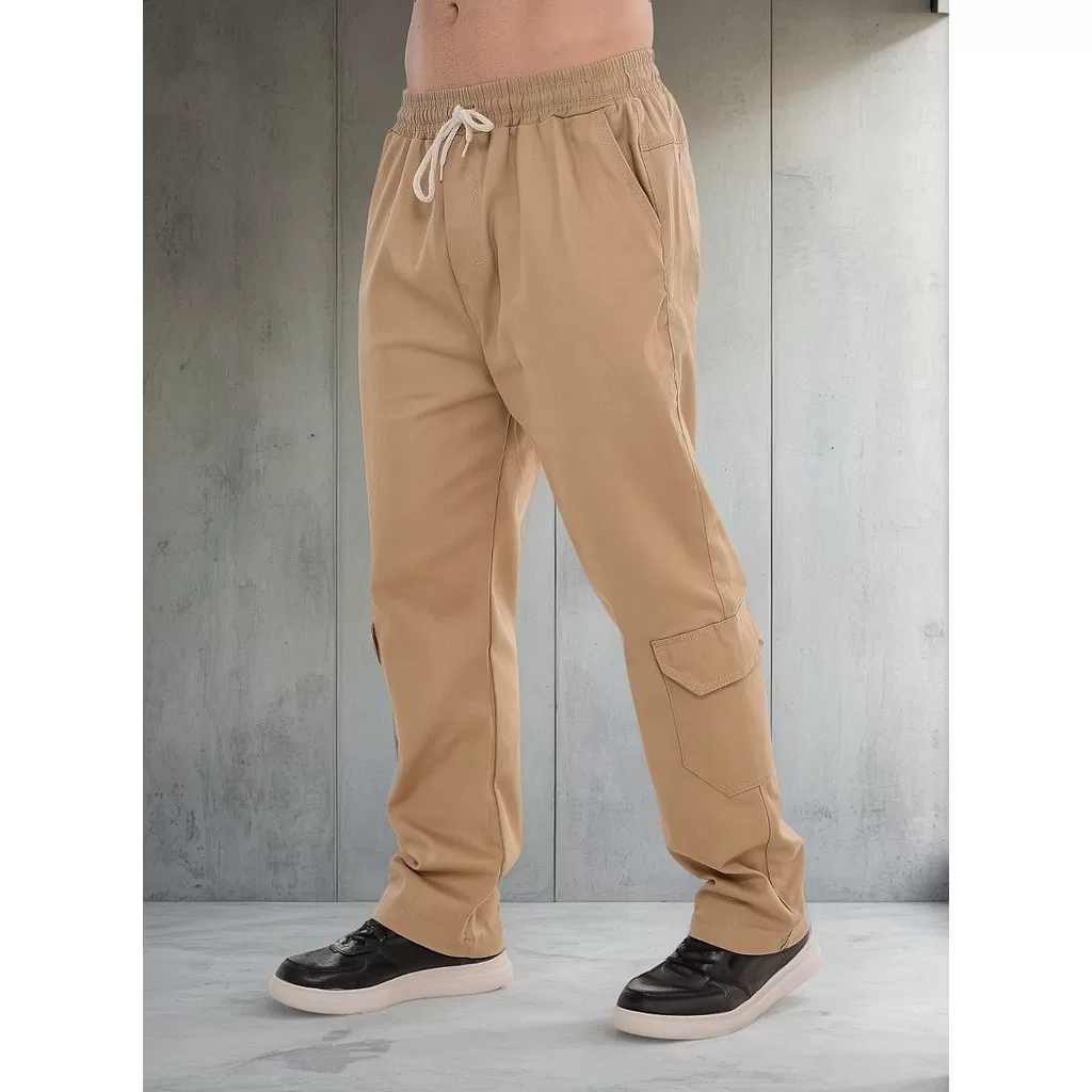 Calça Cargo Masculino Skatista Sarja Bolso Tendencia Larga