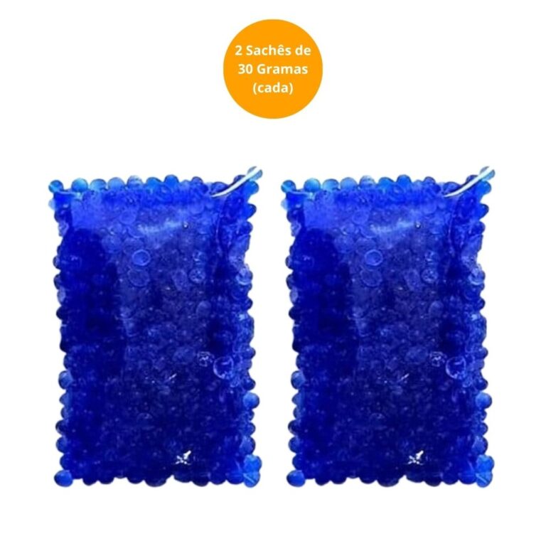 Silica Gel Azul 30g Kit 2 Sachês Desumidificador 