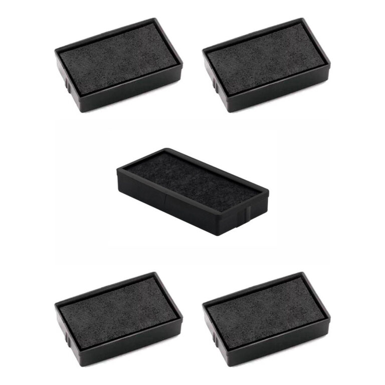 Kit 5 Refil Almofada Preto Carimbos Automáticos &