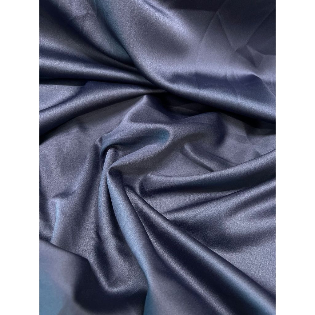 Tecido Crepe amanda 5 metros Azul Marinho