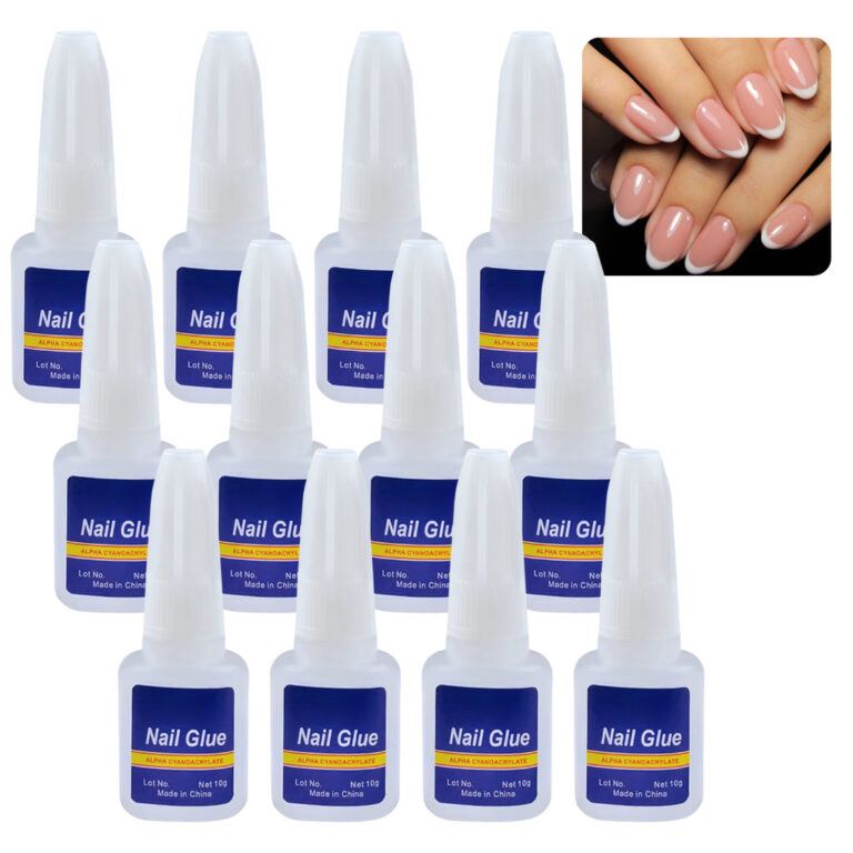 12 Cola Pincel Para Unha Postiças Tips Gel Fibra 