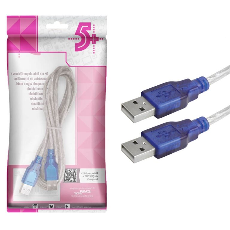 Cabo Usb 2.0 Macho Macho A+A Original + Qualidade 