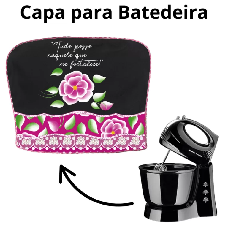 Capa Para Batedeira Eletrodoméstico Decoração P