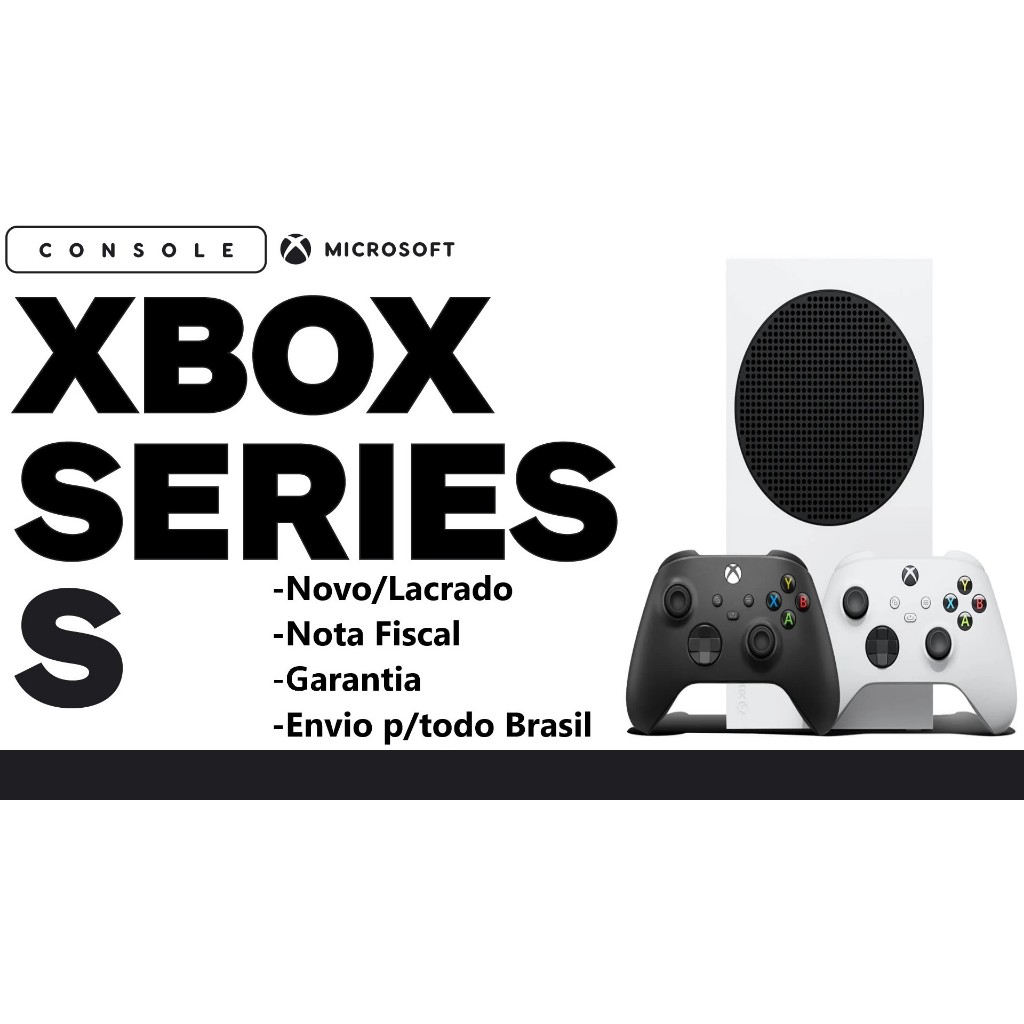 Xbox Séries S com dois controles