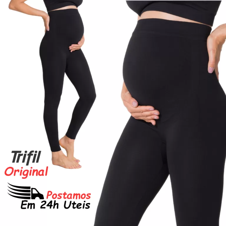 Calça Alta Legging Sem Costura Maternidade Origin