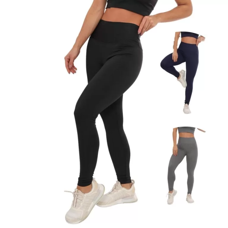 Kit 2 Legging Básica Preta Grossa Dia a Dia Zero 