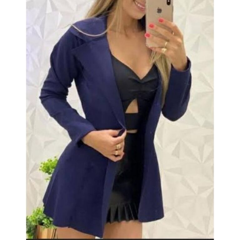 blazer LONGO (alongado)max feminino casaco sobretu