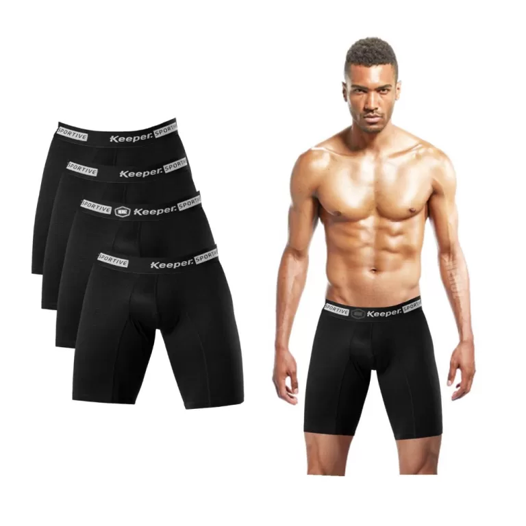 Kit 4 Cuecas Longa Anti Assadura Treino, Corrida, 