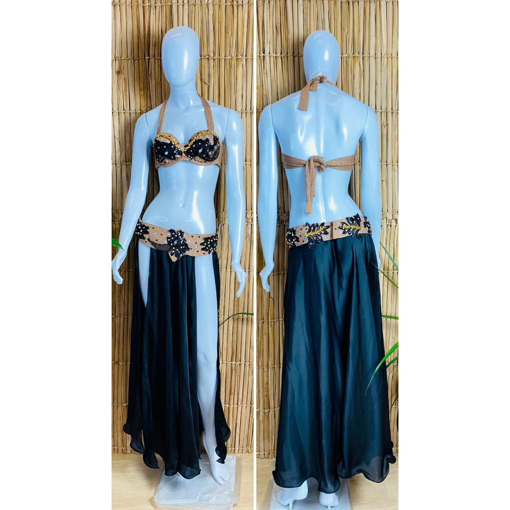 [Liquidação] Dança do Ventre Traje Bordado Completo- Pronta Entrega – TPCL-506