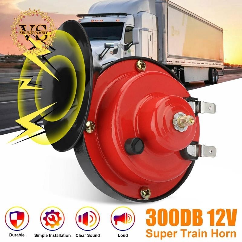 300DB 12V Universal Elétrico Caracol Trem Chifre Super Alto À Prova Dwaterproof Água Chifres Sirene