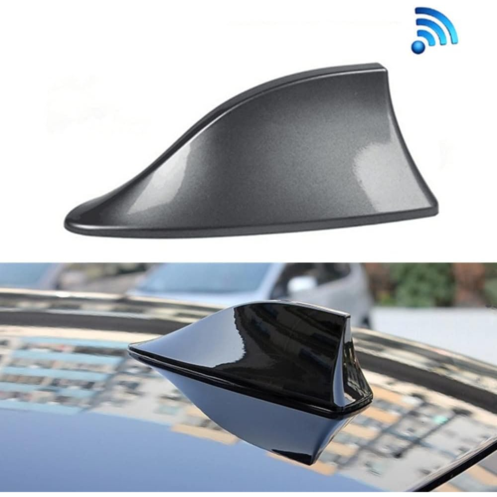 Antena Carro Barbatana Tubarão: Preto, 6,0dB FM | Todos Carros Teto Curvado