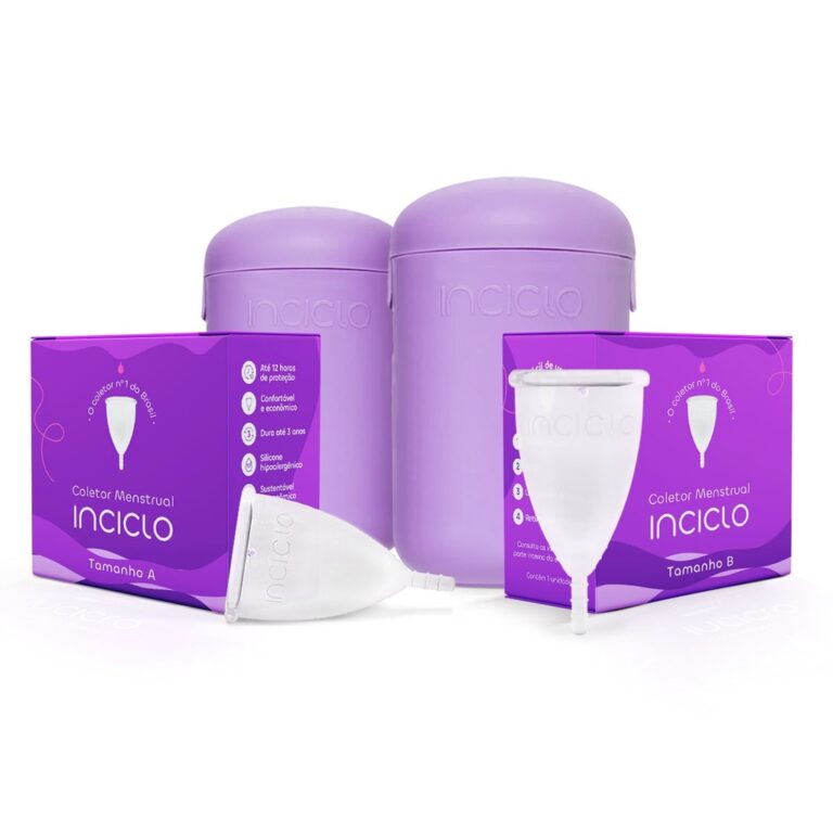 Kit 2 Coletores Menstruais Inciclo + 2 Cápsulas E