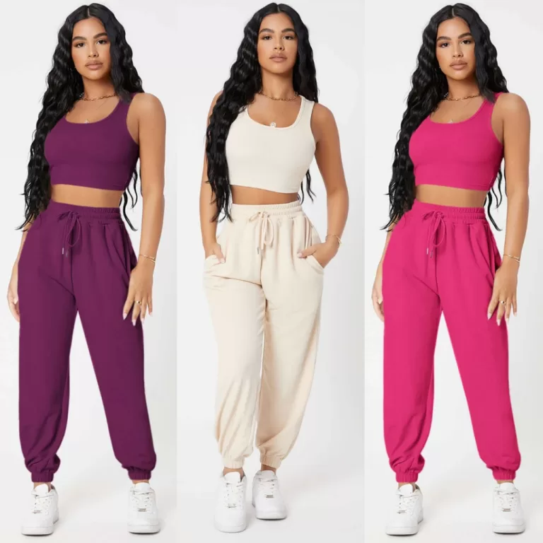 Conjunto Feminino Varias Cores Calça e Blusinha e