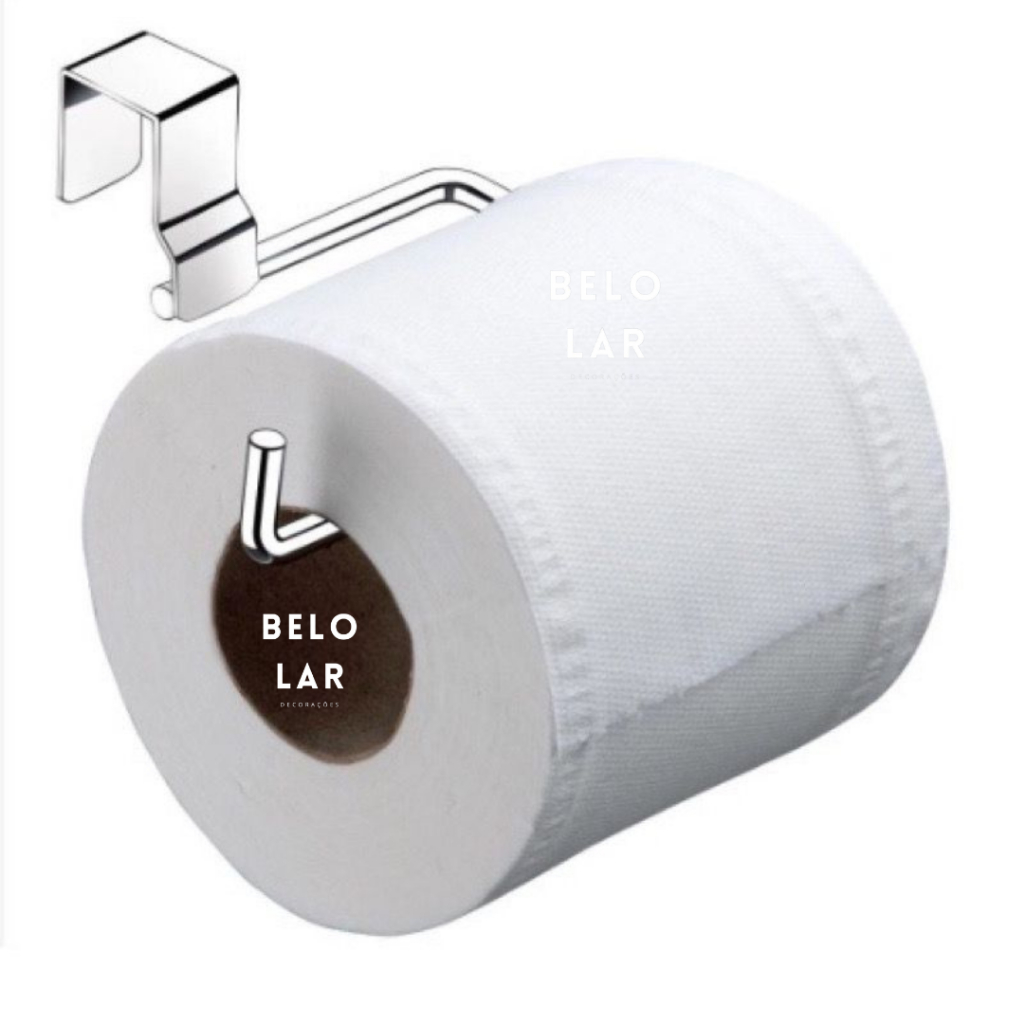 Suporte Para Rolo de Papel Higiênico Cromado Inox Para Banheiro