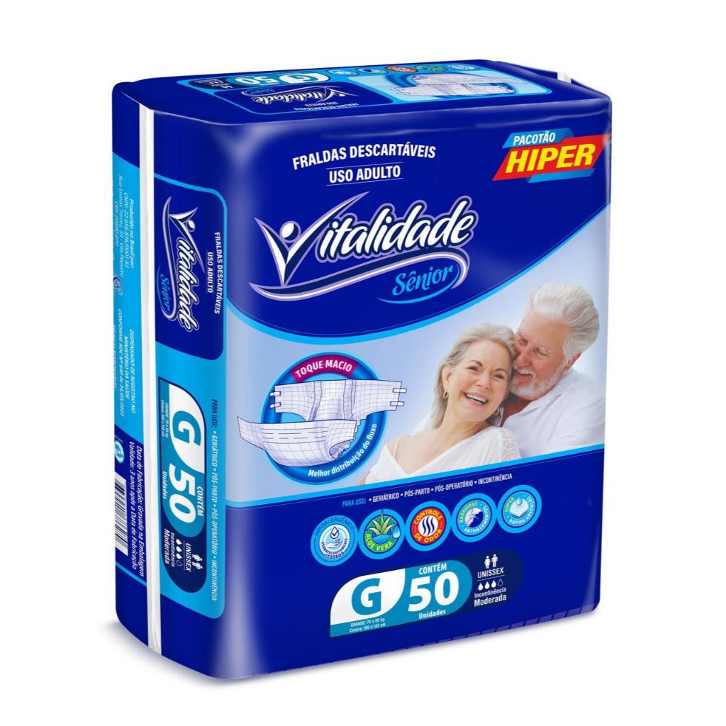 FRALDAS VITALIDADE SENIOR (M/G/XG)