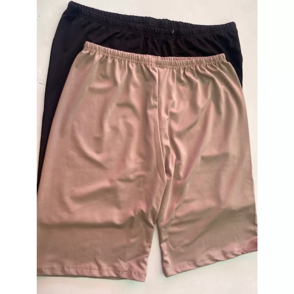 Kit 2 Short Anágua Meia Perna Liso Conforto Segunda Pele Feminino Bermuda Moda íntima Lingerie