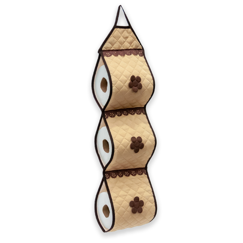1 Porta De Papel Higiênico Matelado Avulso P/ 3 Rolos