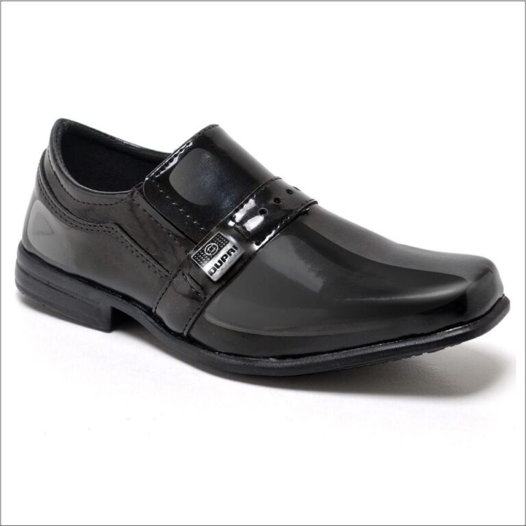 Sapato Social Infantil Masculino Preto Verniz Supe