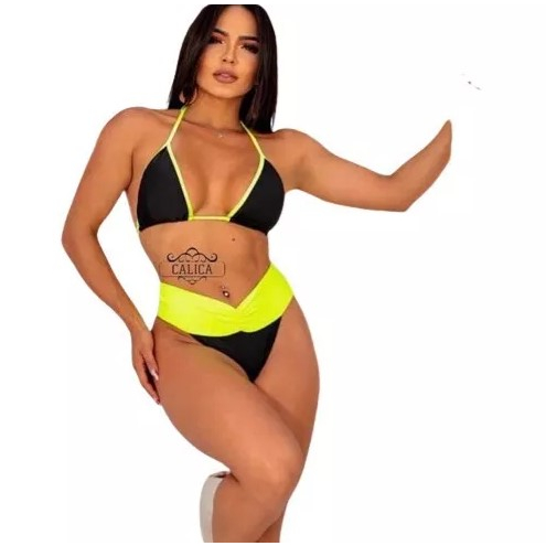 Biquíni Calcinha Efeito Lipo Hotpants Cintura Alt