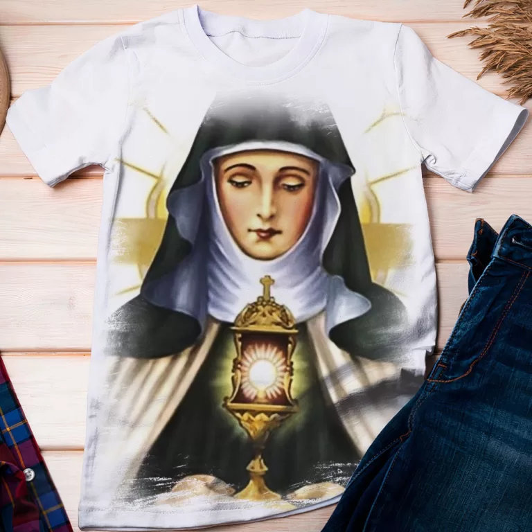 Camiseta Católica Igreja Santa Clara – Dice