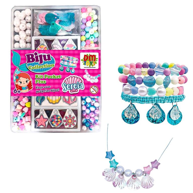 Brinquedo Fazer Bijuterias Pulseiras Colares Biju 