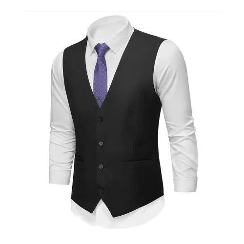 Colete Social Masculino Slim Premium Ajustável &#