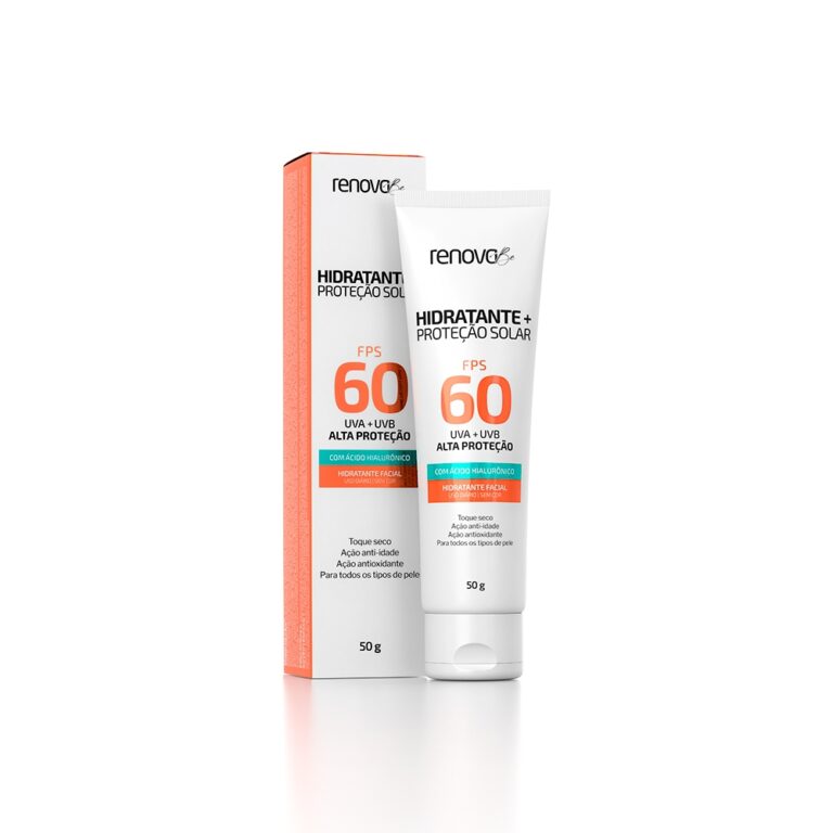 1 Hidratante Facial FPS 60 com Ácido Hialurônico