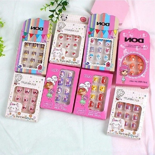 Kit Unhas Postiças Decoradas Unhas postiças infa