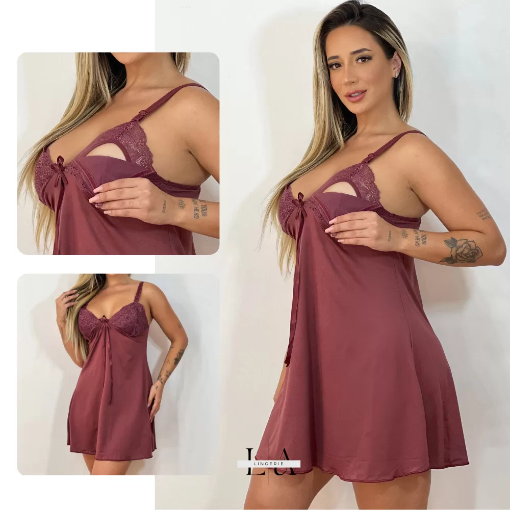 Camisola Amamentação Tecido Macio | Abertura Frontal, Conforto e Estilo no Pós-Parto
