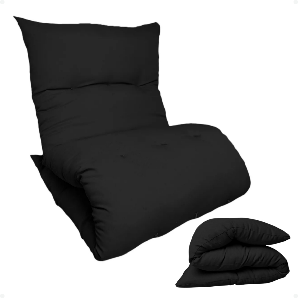 Colchonete Futon Colchão 170×60 Solteiro Dobrável Multiuso Decorativo Almofada  Acampamento