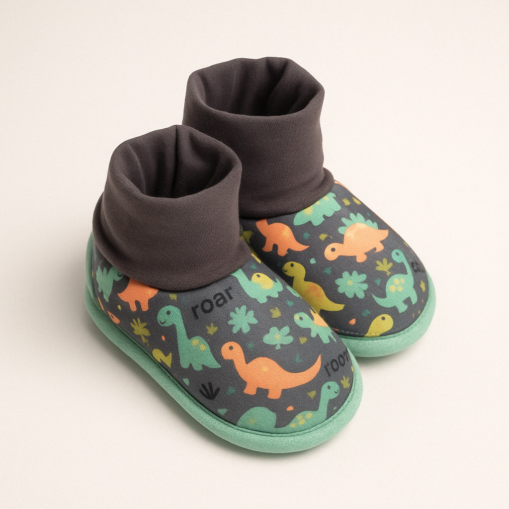 Pantufa Botinha Dino Infantil