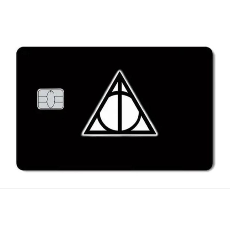 adesivo cartão crédito débito Harry Potter Potter Head magia Hogwarts relíquias da m0rte