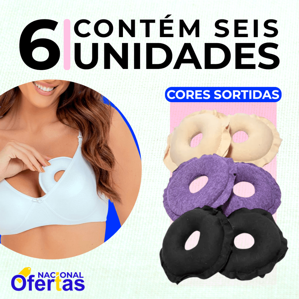 Rosquinhas Protetor Para Mamilo Seio Amamentação Absorvente Macio