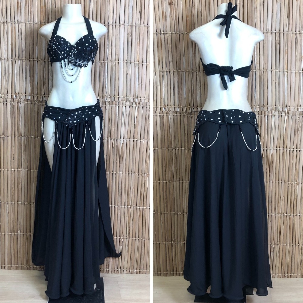 [Liquidação] Dança do Ventre Traje Bordado Completo – Pronta Entrega – TPCL-761