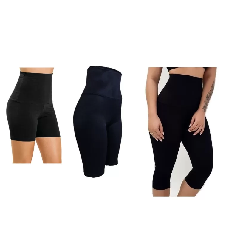 Kit Short + Bermuda + Calça Corsário Modelador P