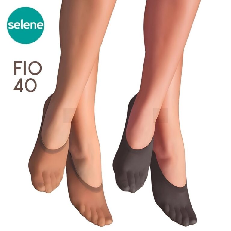 KIT 6 PARES MEIA SELENE FIO 40 ORIGINAL INVISIVEL 