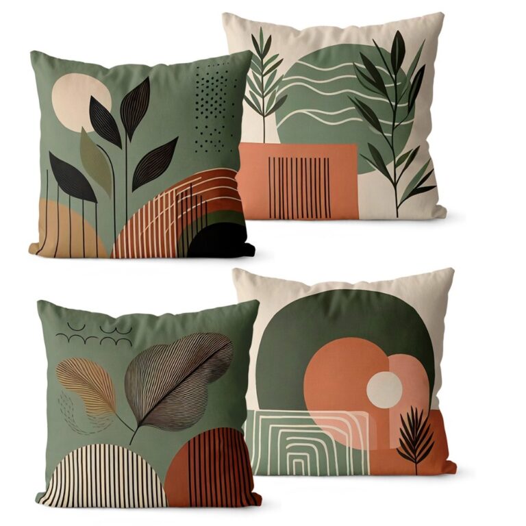 Kit 4 Capas de Almofadas Decorativas 45×45 &#