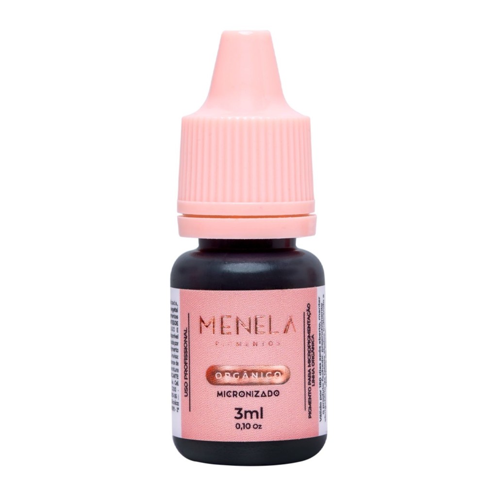 Pigmento Menela Mr. Black (Preto Puro) 3ml – Orgânico Micropigmentação Sobrancelhas