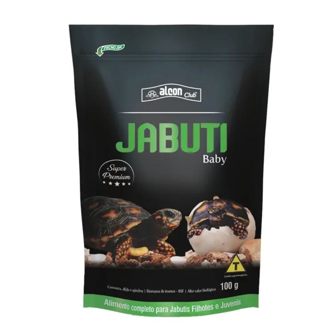 ALCON JABUTI BABY 100G Ração Super Premium Para Tartarugas Terrestres Filhotes Nutritiva e Balancea