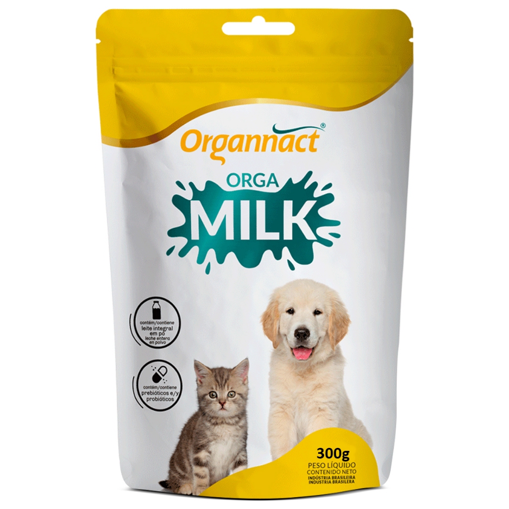 Suplemento Orga Milk para Cães e Gatos filhotes 300g